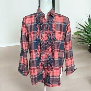 NWT Pilcro flannel shirt, size XXS